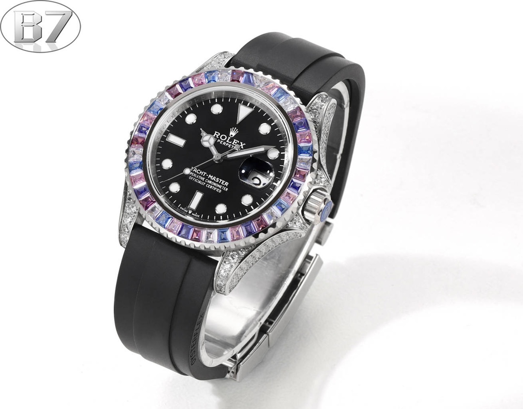 B7 Factory 勞力士頂級復刻錶Rolex全球限量寶石款遊艇名仕型-高仿錶