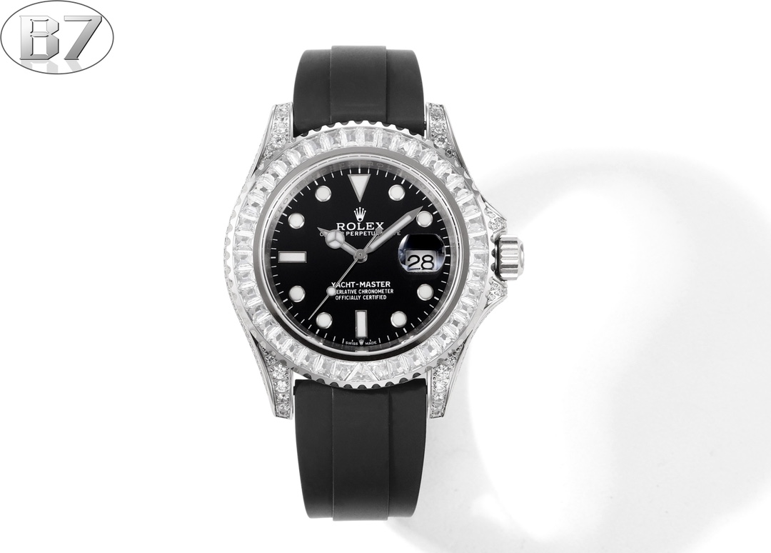 勞力士頂級高仿錶Rolex全球限量寶石款遊艇名仕型值得擁有-高仿錶