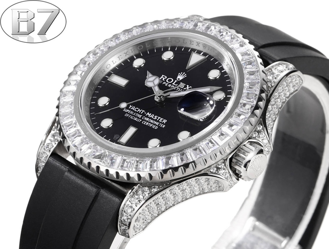 勞力士頂級高仿錶Rolex全球限量寶石款遊艇名仕型值得擁有-高仿錶