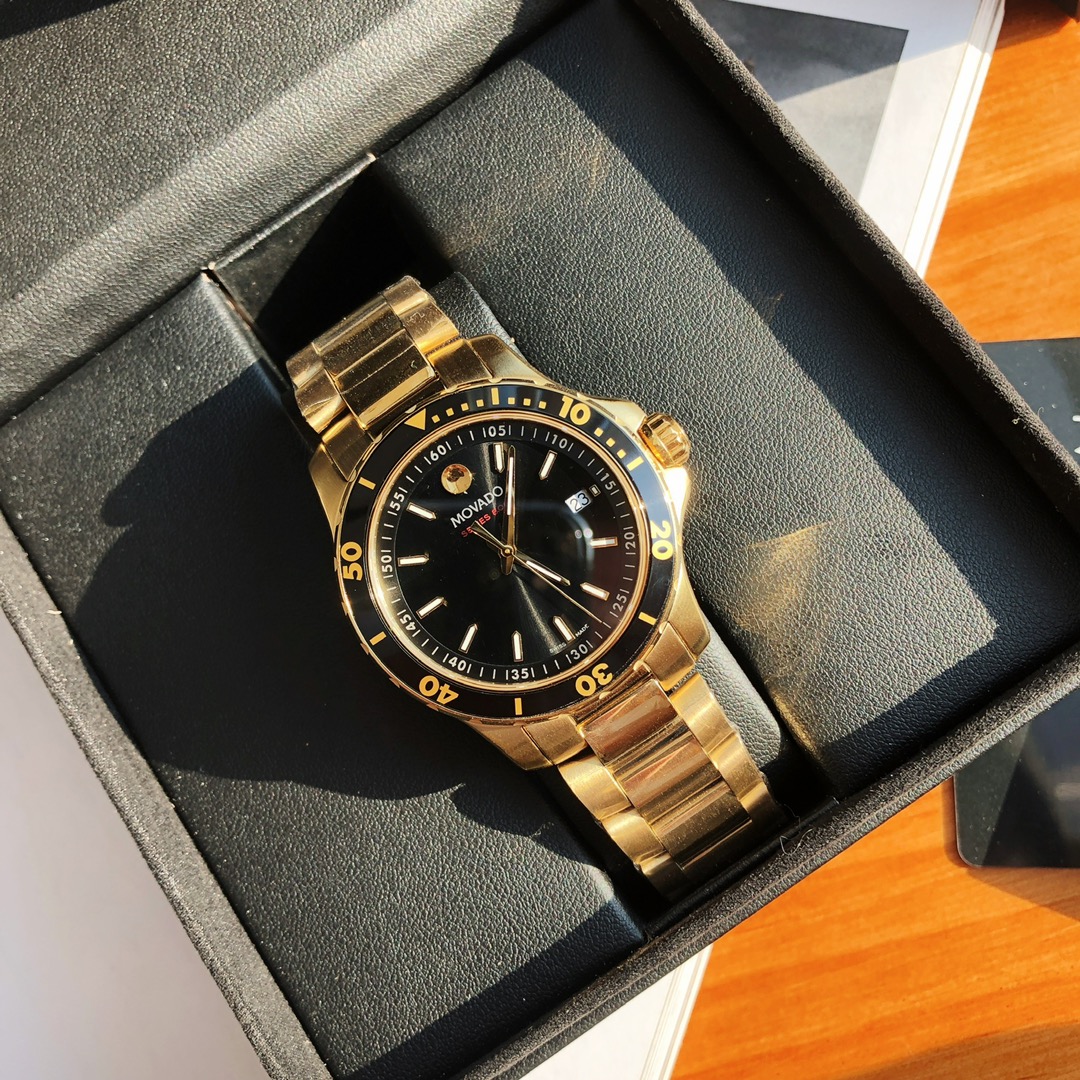 Movado Series800石英潛水夜光高仿腕錶-高仿錶