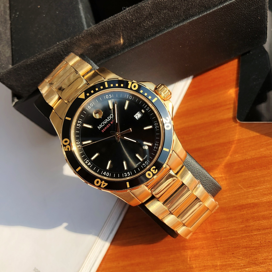 Movado Series800石英潛水夜光高仿腕錶-高仿錶