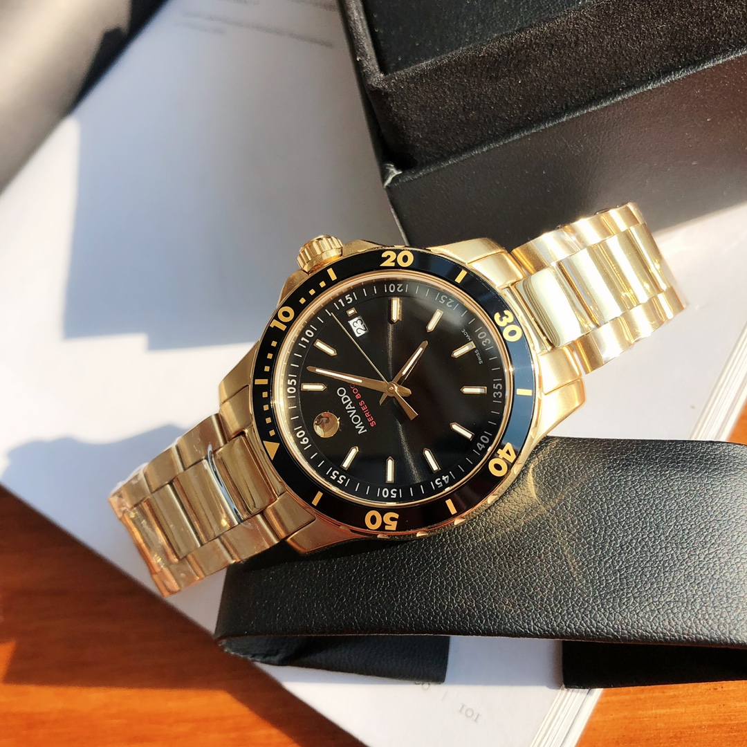 Movado Series800石英潛水夜光高仿腕錶-高仿錶