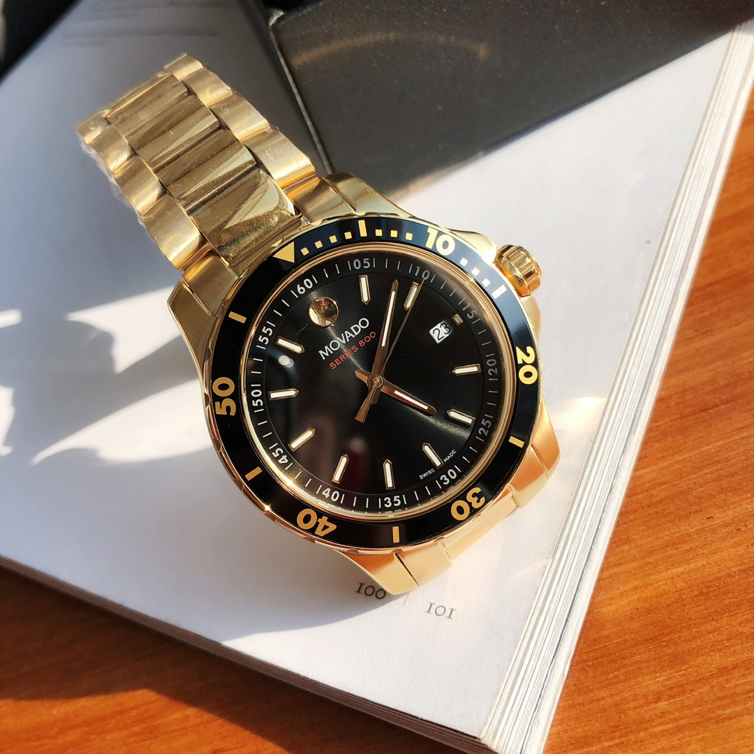 Movado Series800石英潛水夜光高仿腕錶-高仿錶