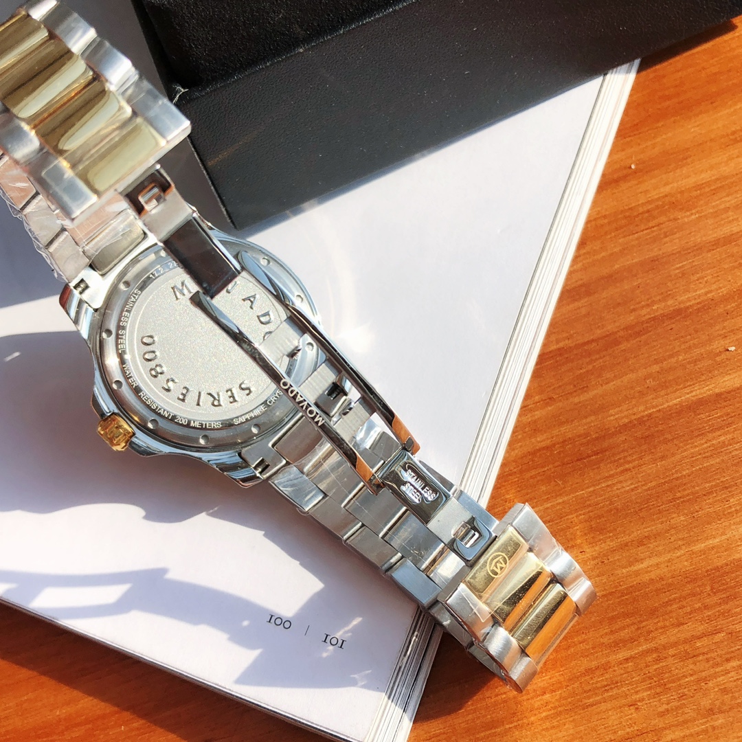 Movado Series800石英潛水夜光高仿腕錶藍寶石防刮花鏡面-高仿錶