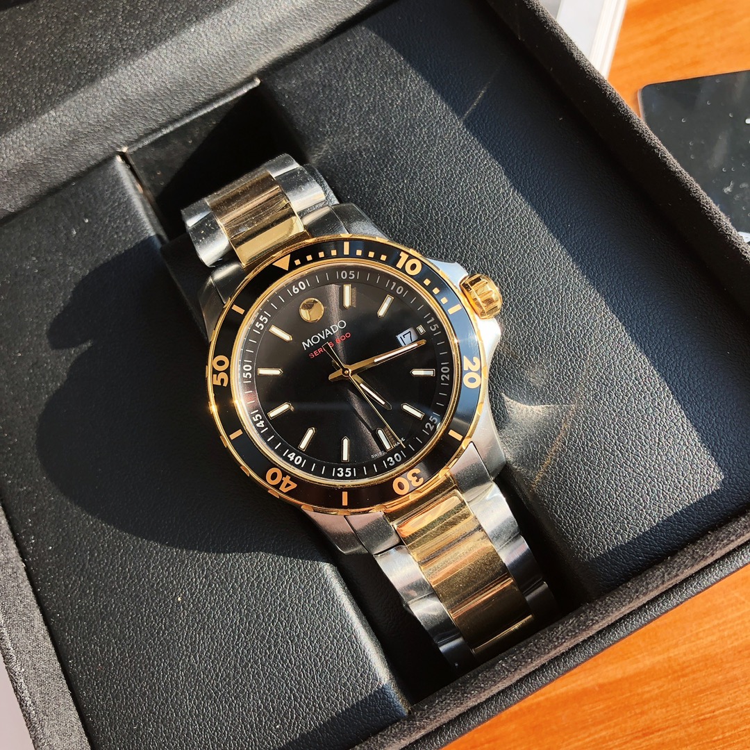 頂級復刻錶Movado Series800石英潛水夜光腕錶-高仿錶