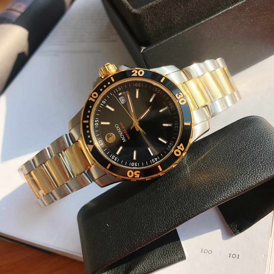 頂級復刻錶Movado Series800石英潛水夜光腕錶-高仿錶