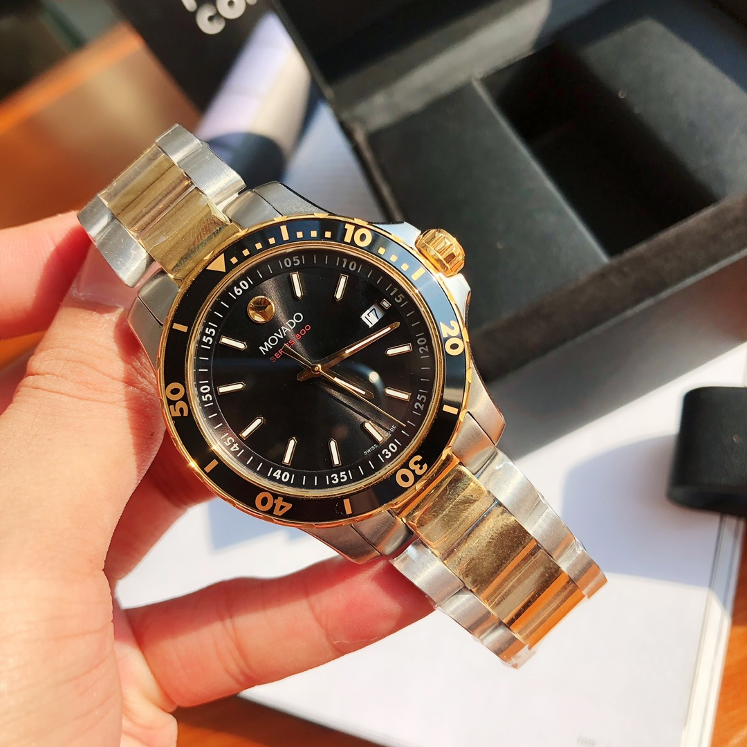 頂級復刻錶Movado Series800石英潛水夜光腕錶-高仿錶