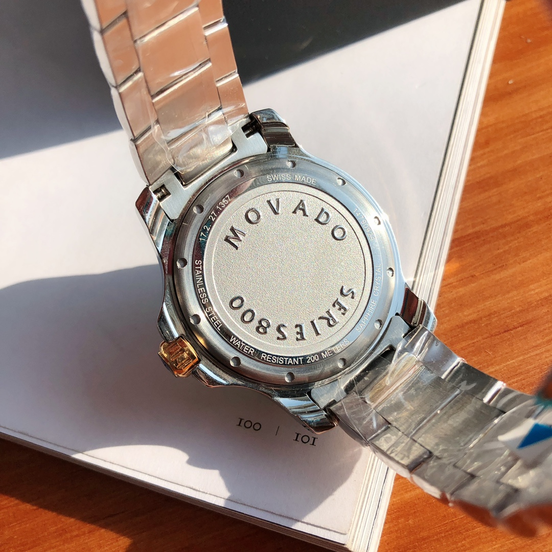 頂級復刻錶Movado Series800石英潛水夜光腕錶-高仿錶