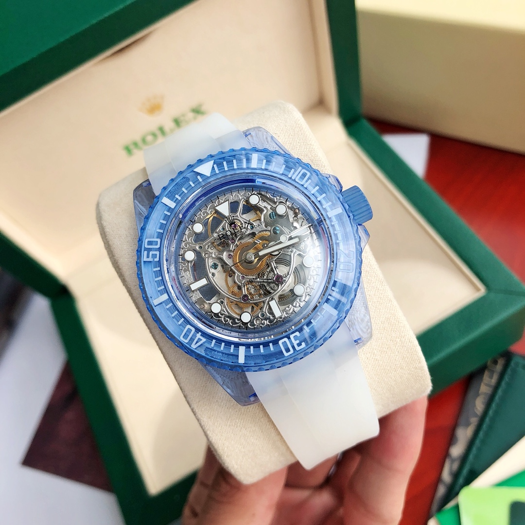 爆改勞力士水鬼頂級高仿《藍寶石水晶鏤空版》-高仿錶 爆改勞力士水鬼頂級高仿《藍寶石水晶鏤空版》-高仿錶