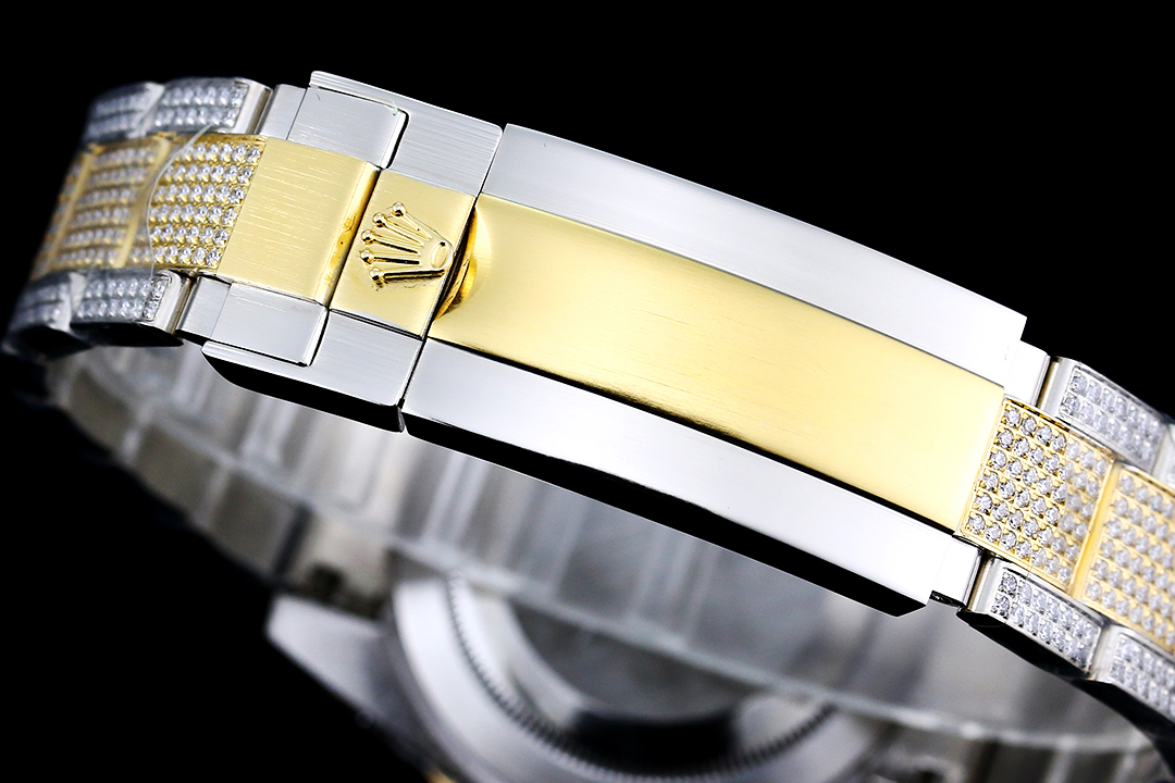 勞力士ROLEX頂級復刻錶滿天星版本腕錶金光閃閃-高仿錶