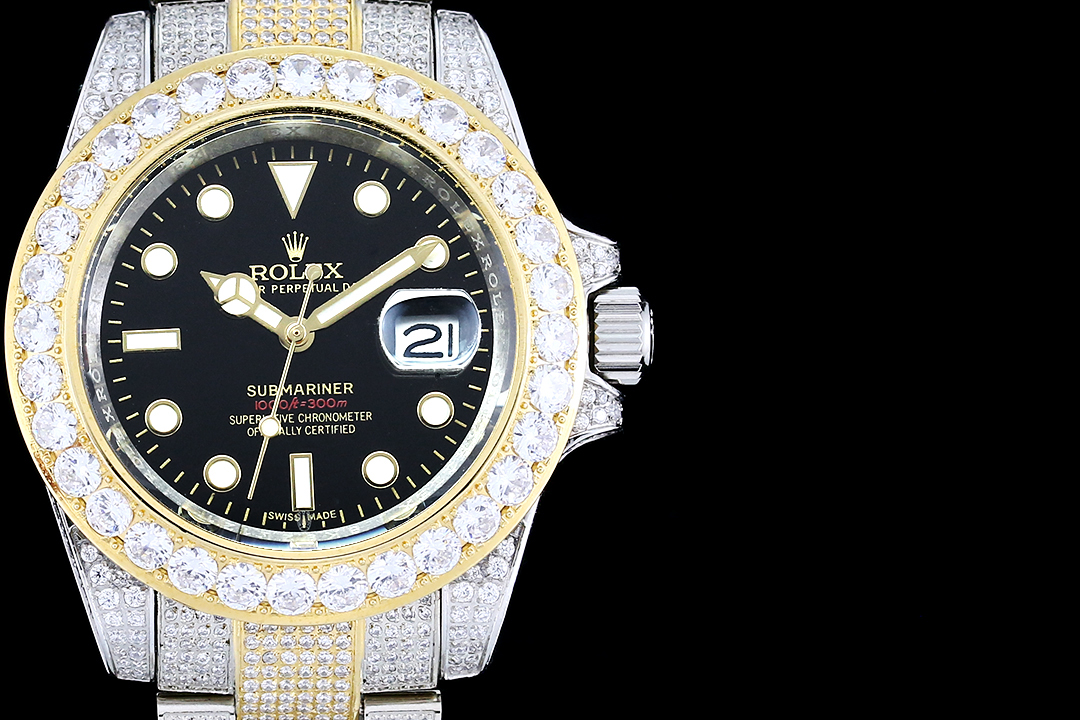 高仿腕錶勞力士ROLEX密鑲頂級施華洛世奇美鉆-高仿錶