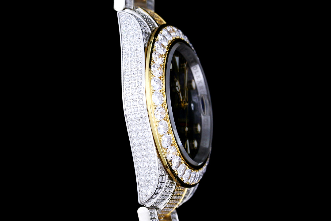 高仿腕錶勞力士ROLEX密鑲頂級施華洛世奇美鉆-高仿錶