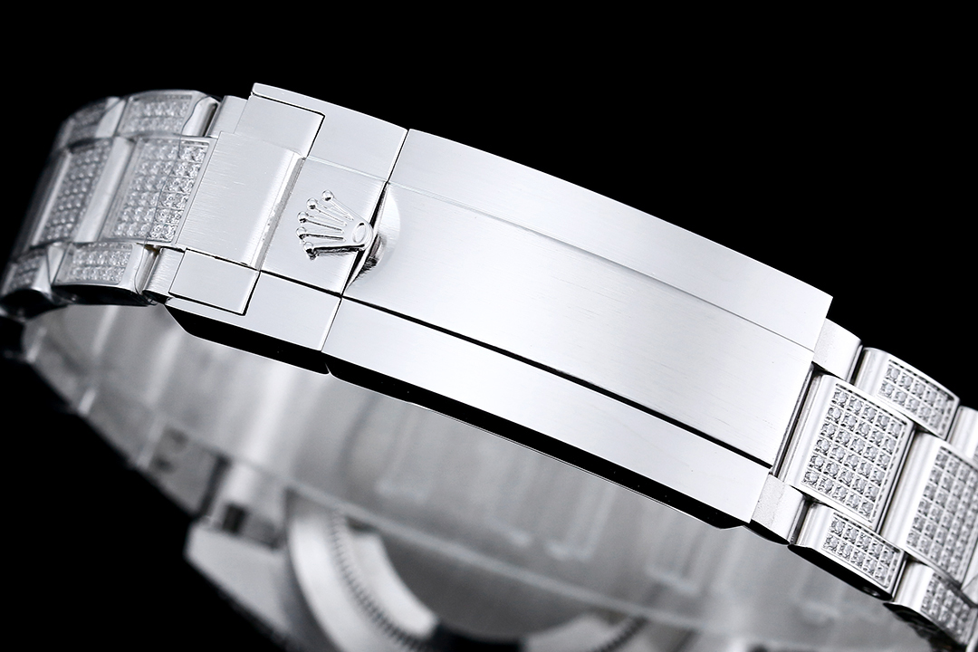 一比一高仿錶勞力士ROLEX全鑲滿美鉆璀璨奪目-高仿錶