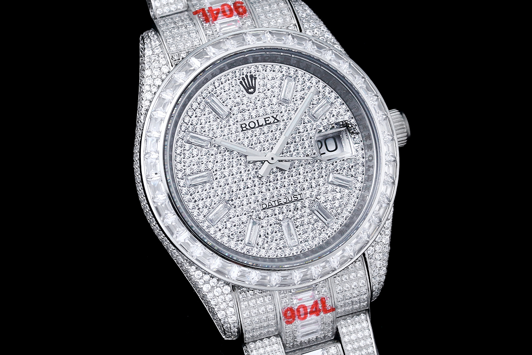 頂級一比一復刻錶勞力士ROLEX 密鑲頂級施華洛世奇美鉆-高仿錶