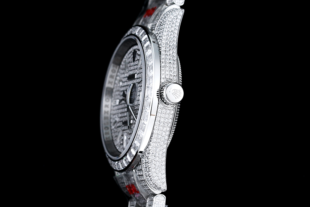 頂級一比一復刻錶勞力士ROLEX 密鑲頂級施華洛世奇美鉆-高仿錶