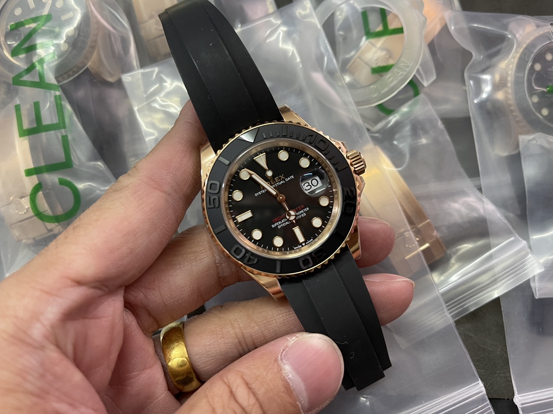 Clean廠 C廠 勞力士 金遊艇40mm頂級高仿錶-高仿錶