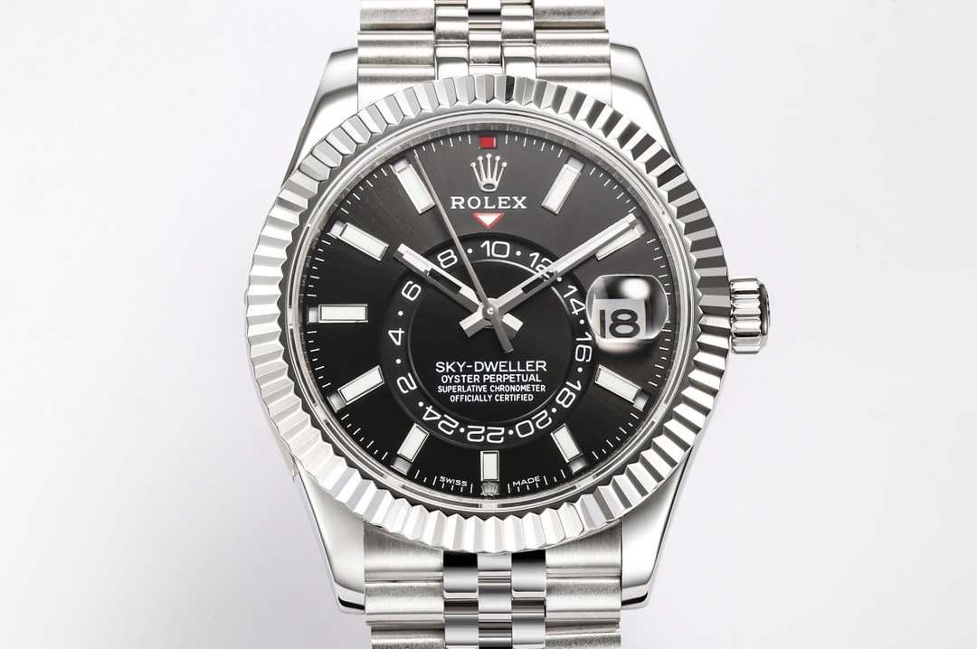 勞力士Rolex Sky-Dweller 一比一黑盤天行者-高仿錶