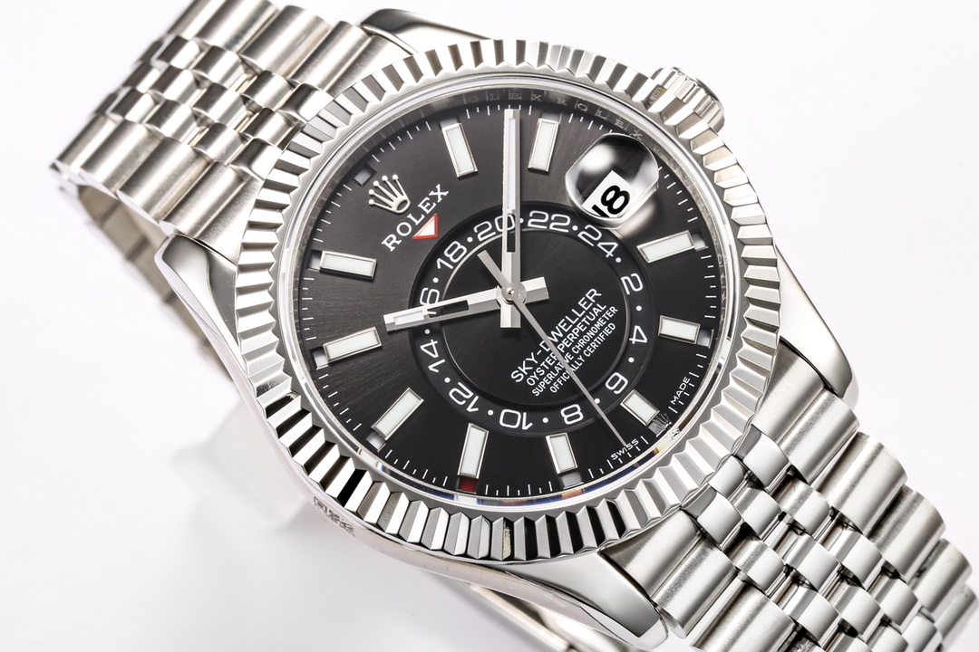 勞力士Rolex Sky-Dweller 一比一黑盤天行者-高仿錶
