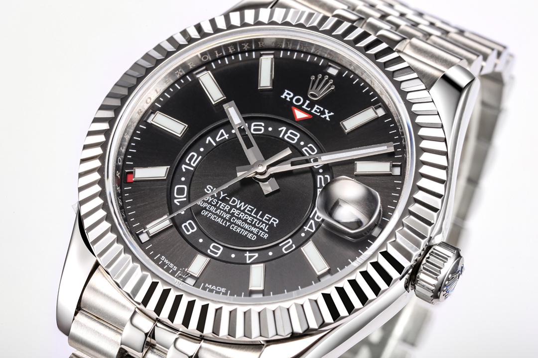 勞力士Rolex Sky-Dweller 一比一黑盤天行者-高仿錶