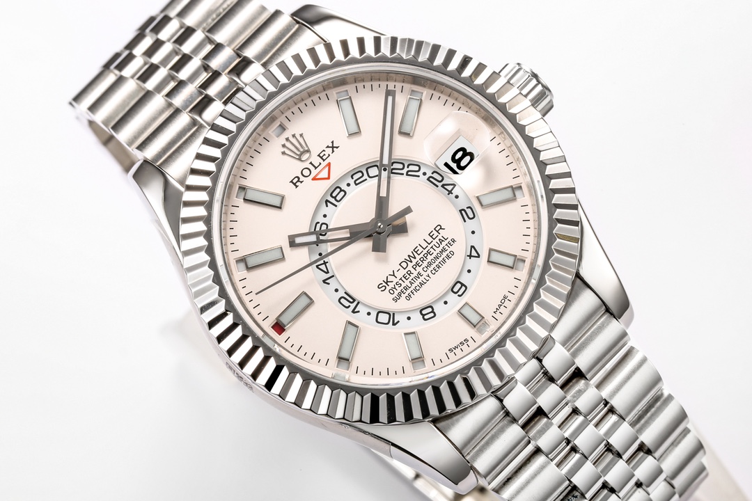 高仿錶粉色盤勞力士Rolex Sky-Dweller 天行者-高仿錶