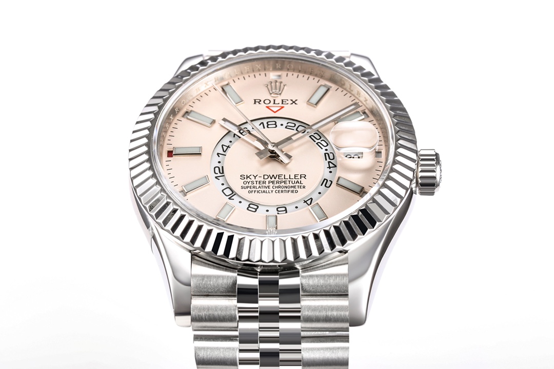 高仿錶粉色盤勞力士Rolex Sky-Dweller 天行者-高仿錶