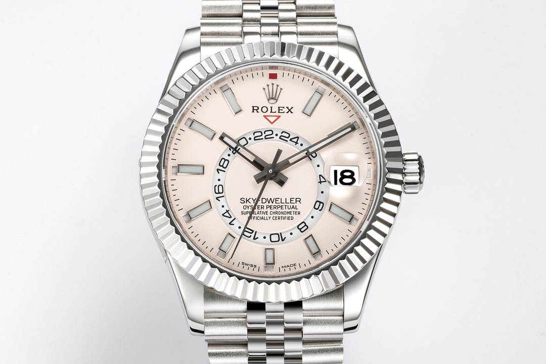 高仿錶粉色盤勞力士Rolex Sky-Dweller 天行者-高仿錶