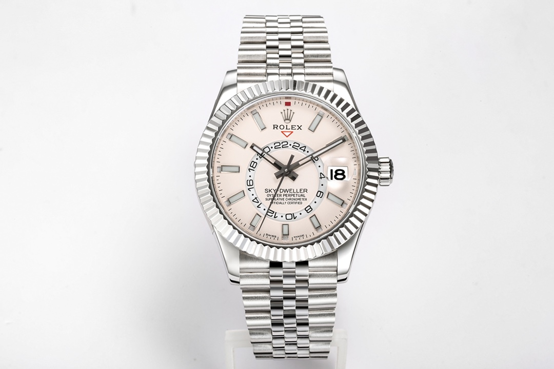 高仿錶粉色盤勞力士Rolex Sky-Dweller 天行者-高仿錶
